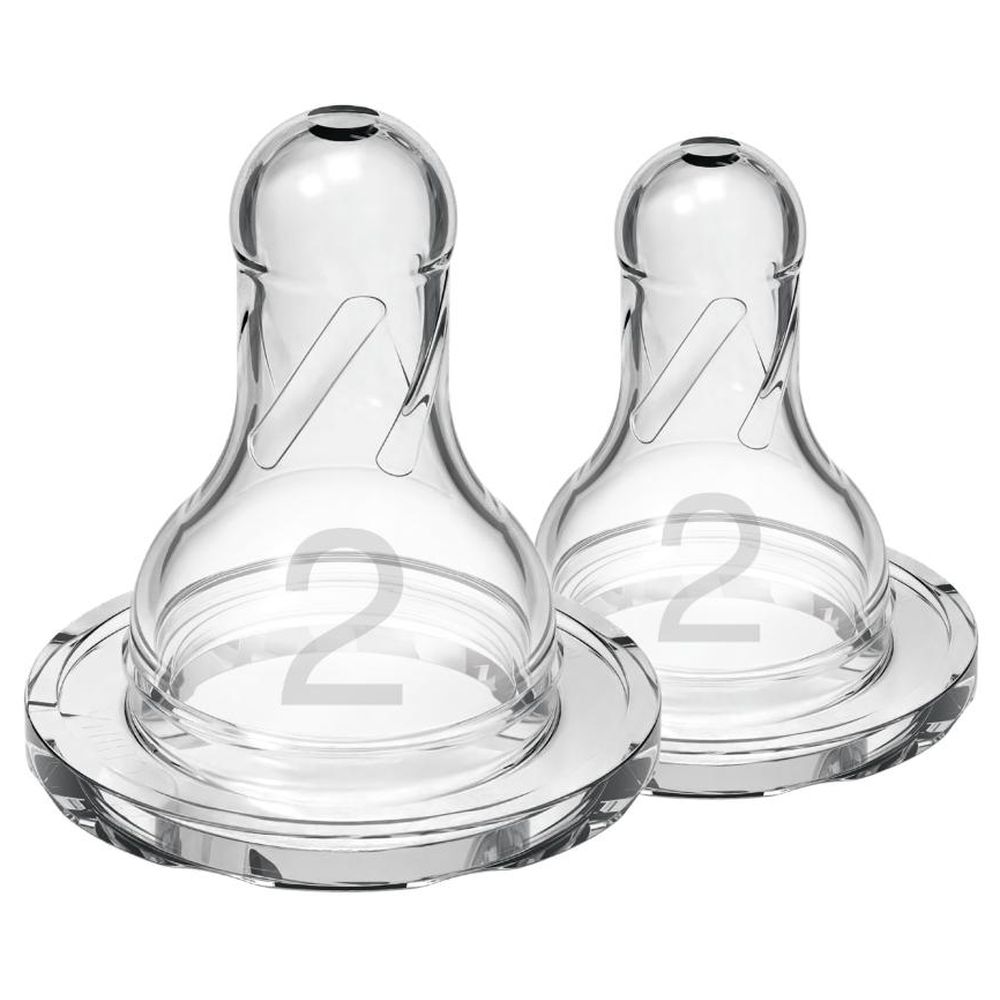 Dr. Brown's - Level 2 Silicone Narrow Options+ Nipple - 4 Pcs