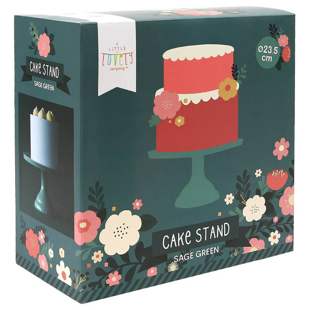 A little Lovely Company - Cake Stand Sage Small - Green