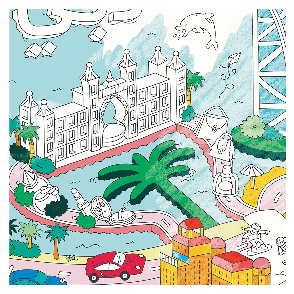 OMY - Dubai Giant Coloring Poster