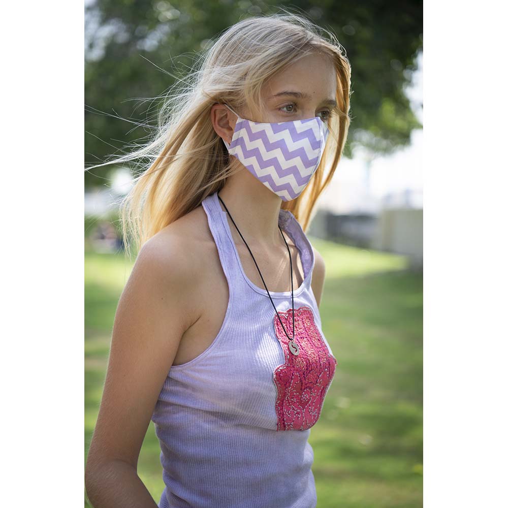Coochy Coo - Kids & Adult Fabric Mask - Purple