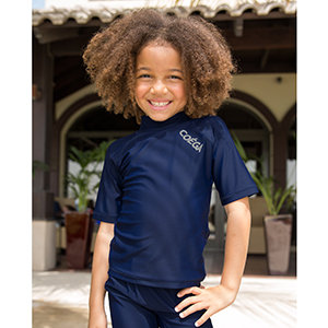 Coega Kids Rash Guard SS Basic School - Navy