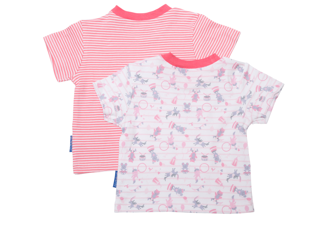 Amy & Ray Girls T-Shirt Half Sleeves 2 Pack