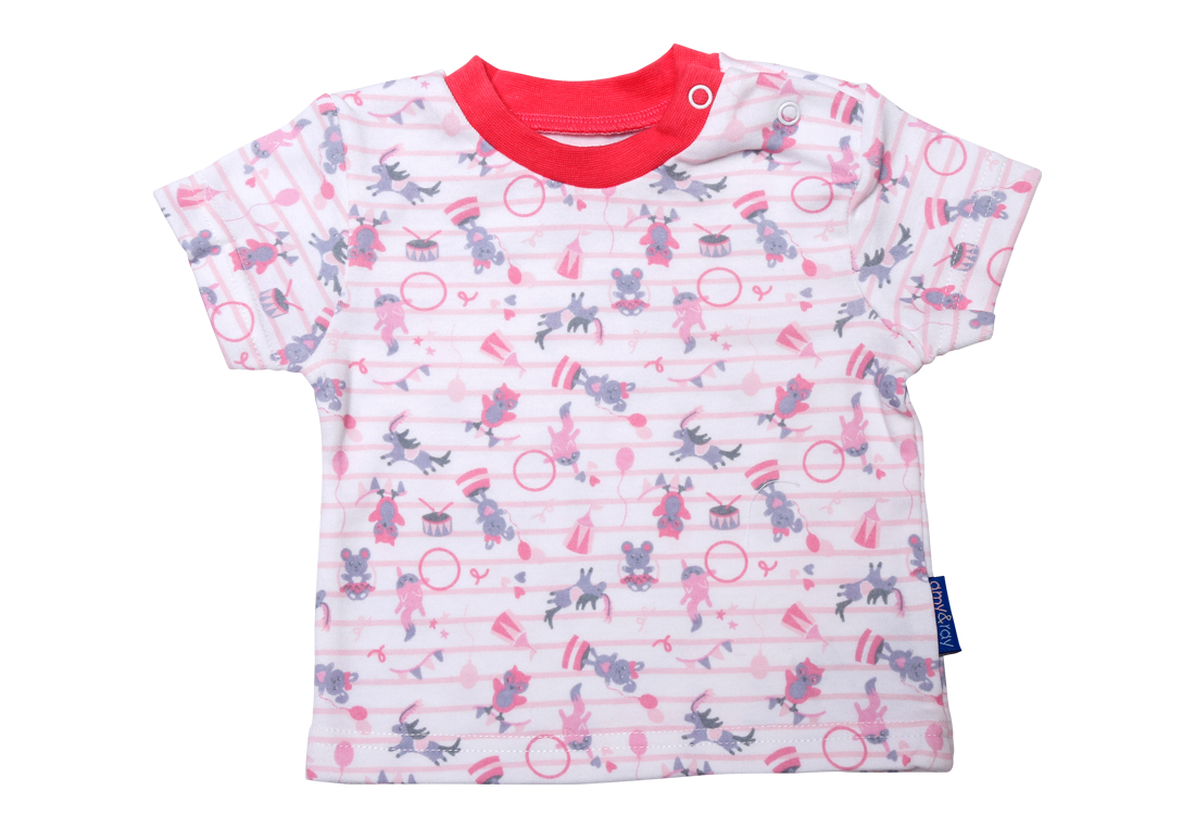 Amy & Ray Girls T-Shirt Half Sleeves 2 Pack