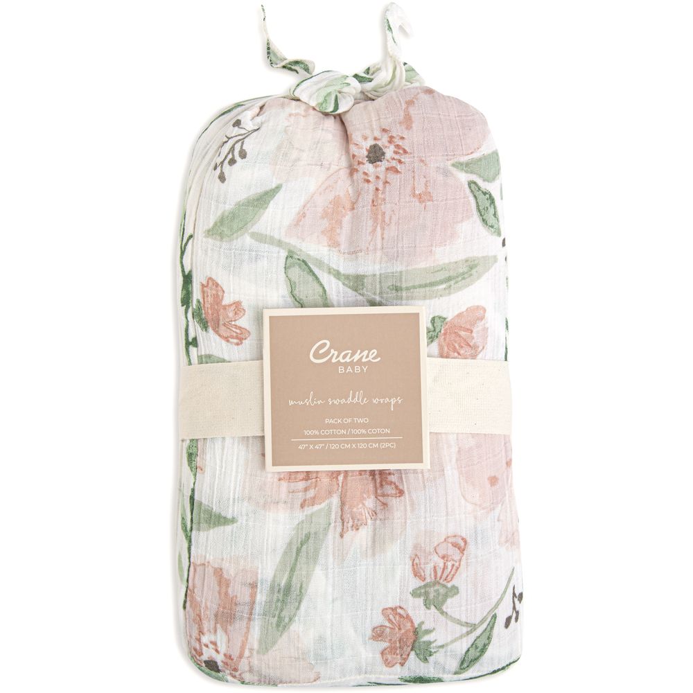Crane Baby - Parker Swaddle Wraps - Pack of 2