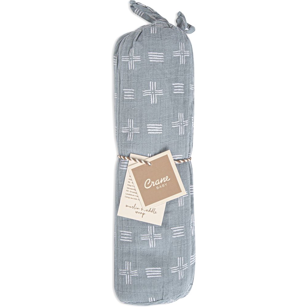 Crane Baby - Ezra Single Swaddle Wraps - River Dash