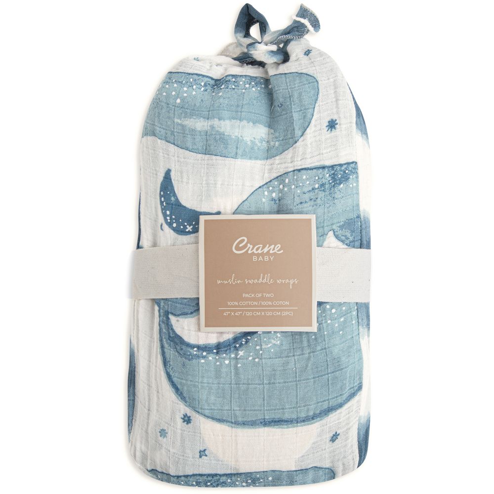 Crane Baby - Caspian Swaddle Wraps - Pack of 2