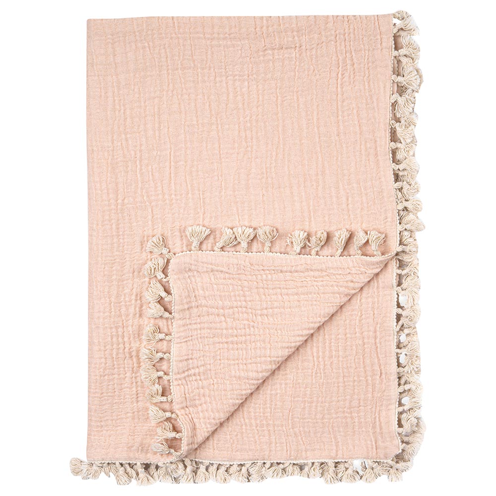 Crane Baby - 6 Layer Muslin Blanket Desert - Rose
