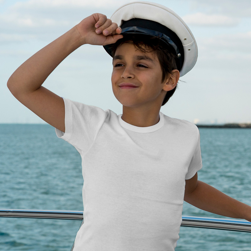 Carter & White Exclusive Junior Crew Neck Duo, - White