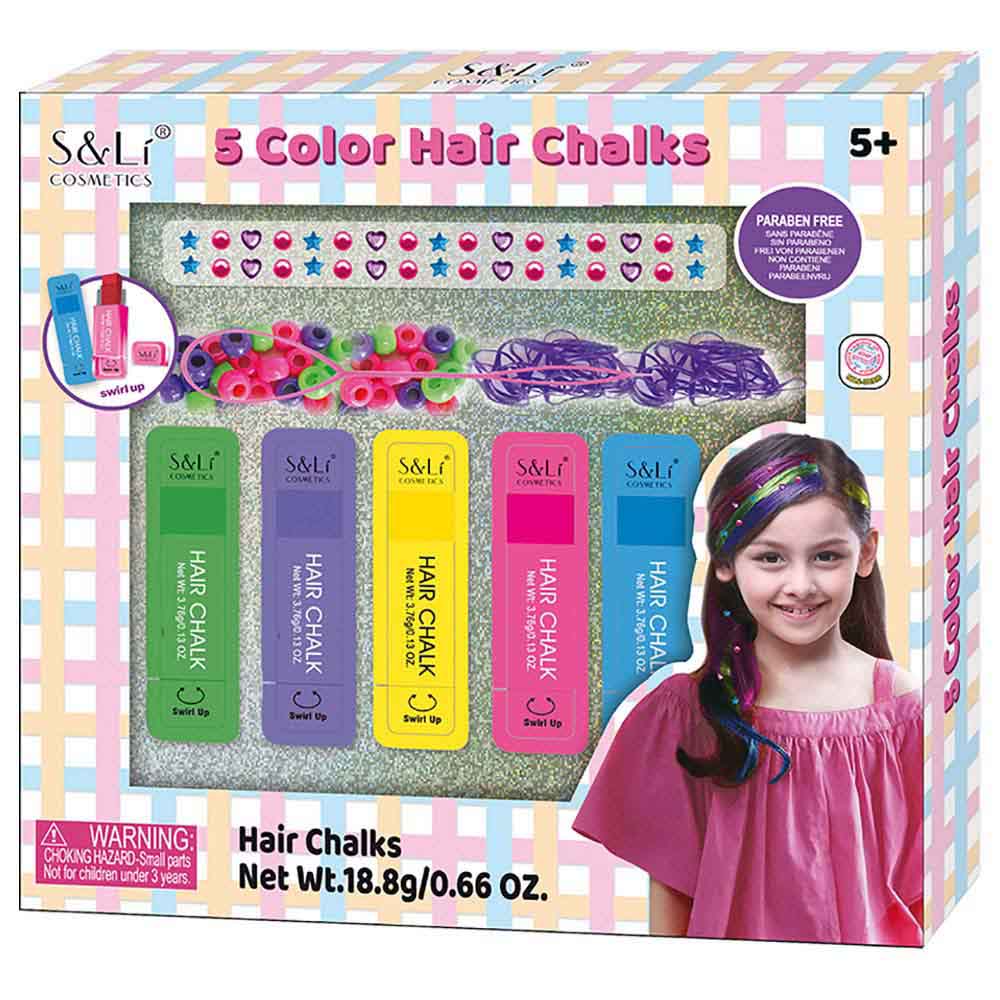 Stem Swirl Up Hair Chalk Color Set 5pcs