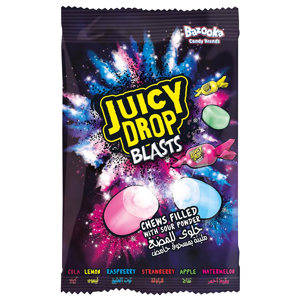 Bazooka Juicy Drop Blasts Candy 45G