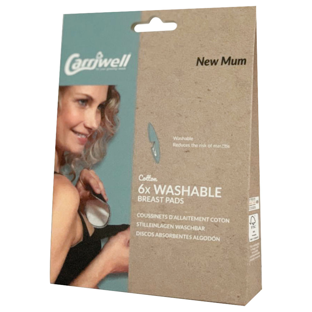Carriwell Washable Breast Pads Pack of 6 White Buy at Best Price