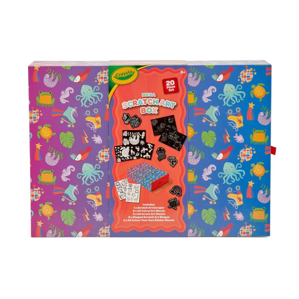 Buy Crayola - Scratch And Color Bumper Box in UAE | Mumzworld