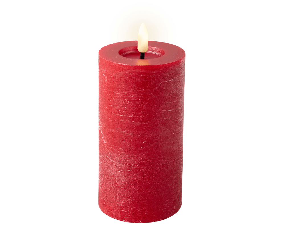Kaemingk Led Wick candela cera Flat Top con Pit
