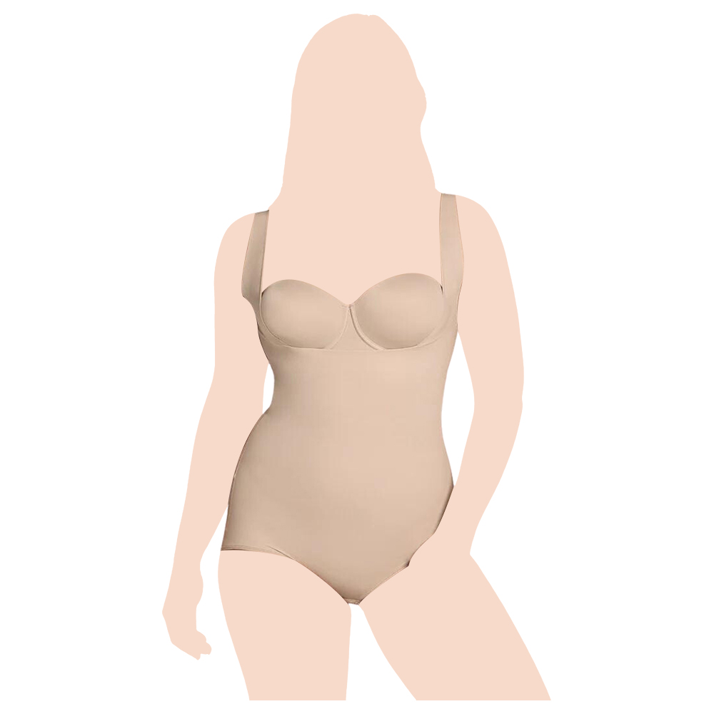 Mums & Bumps - Leonisa - Plunge Back Classic Sculpting Body Shaper - Nude