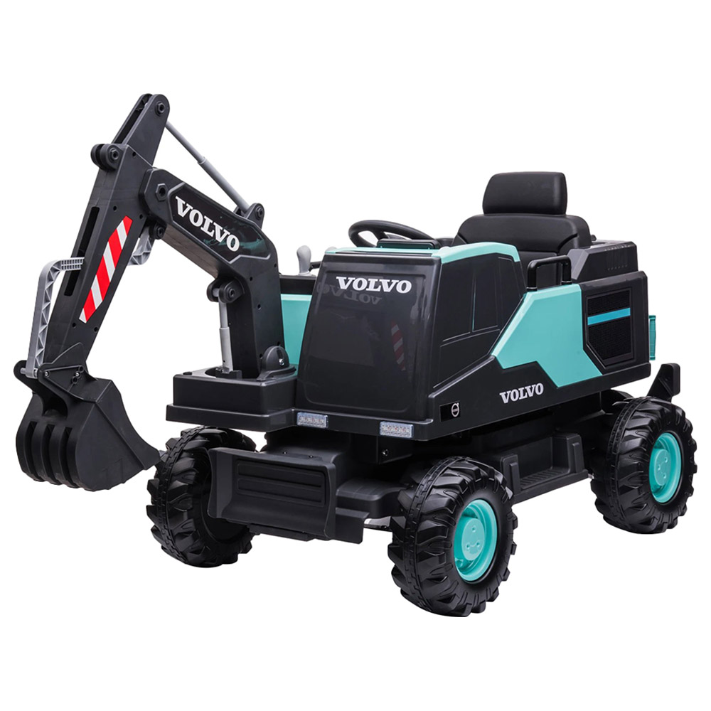 Buy Volvo Xc90 Excavator Kids Rideon Car Blue 12V in UAE