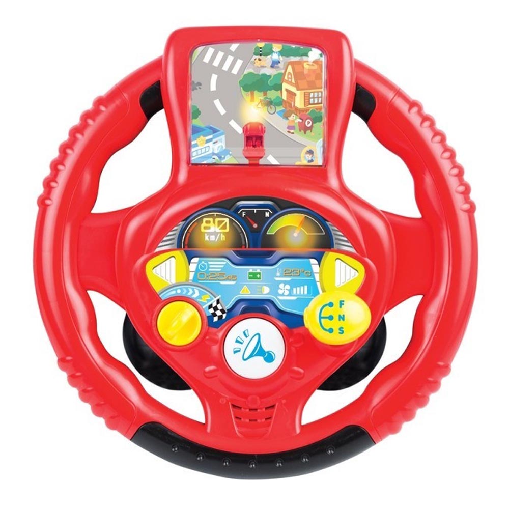 Toy School - Speedster Driver Steering Wheel - Red