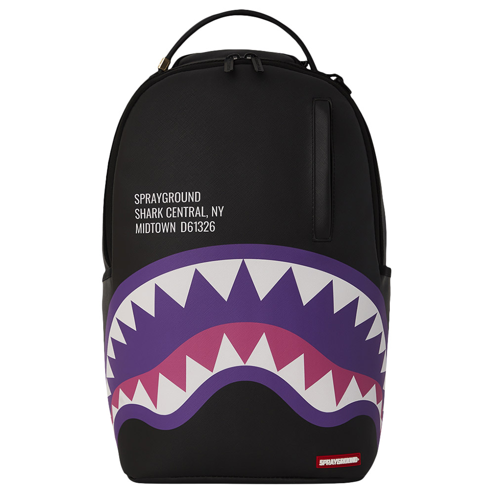 バッグ SPRAYGROUND Buy Sprayground - Just Backpack - Shark Central Purple - 18
