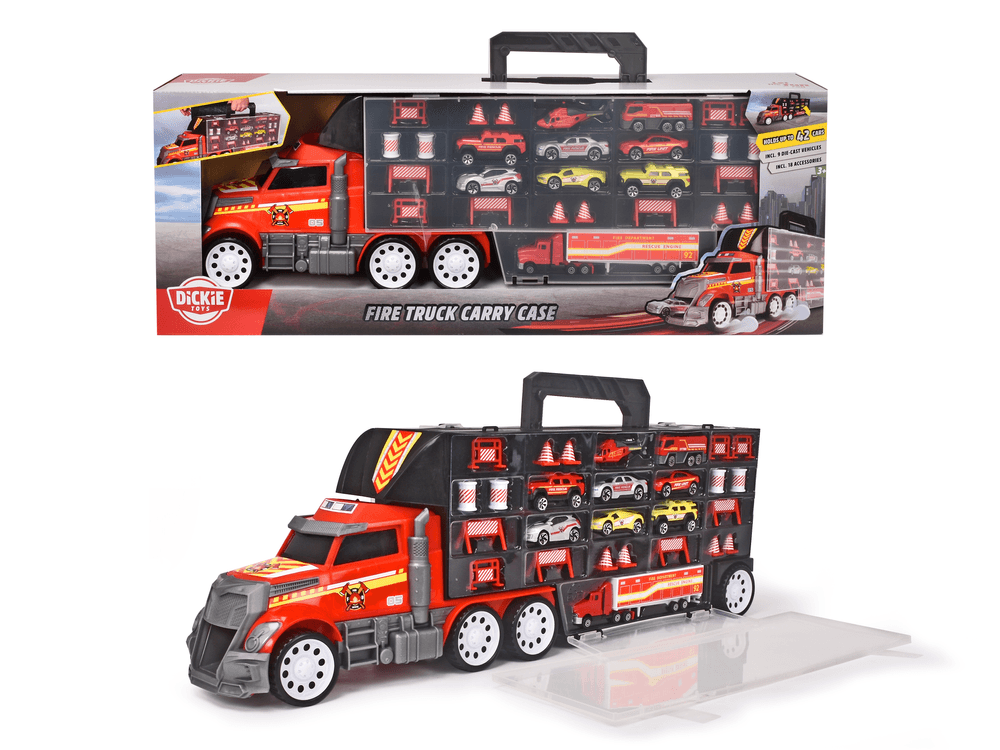 Dickie Fire Truck Carry Case With 9 Die Cast Car Set Buy at Best Price from Mumzworld United Arab Emirates