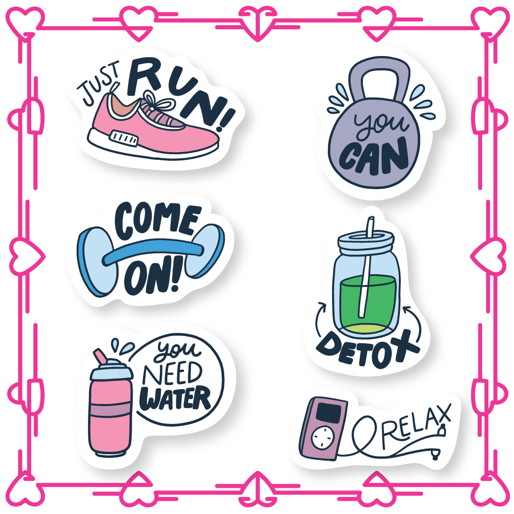 Gym Hand Sticker Buy Twinkle Hands - Waterproof Gym Motivation Stickers in UAE | Mumzworld