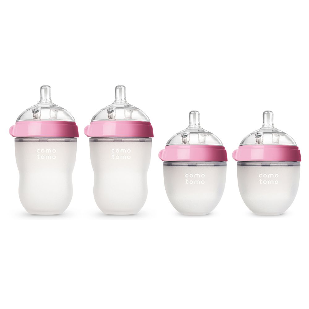 Buy Comotomo Anti-Colic Baby Feeding Bottle Set Pink Pcs