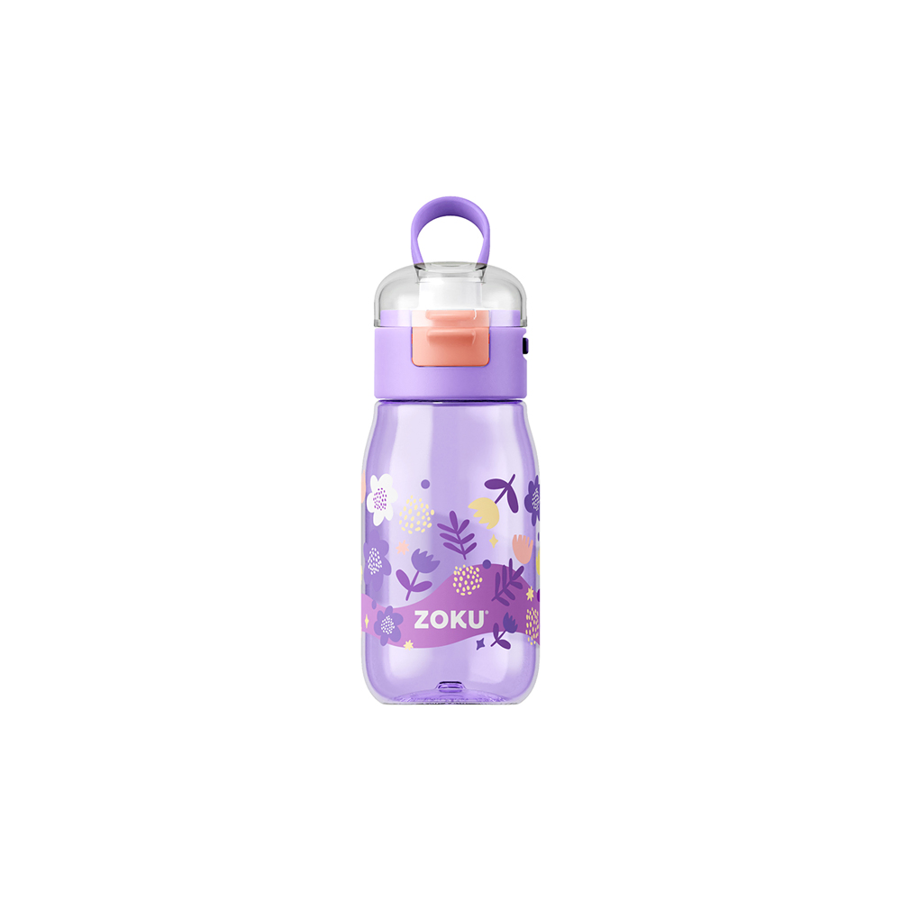 Buy Zoku Kids Flip Gulp Bottle 475ml Purple in UAE Mumzworld