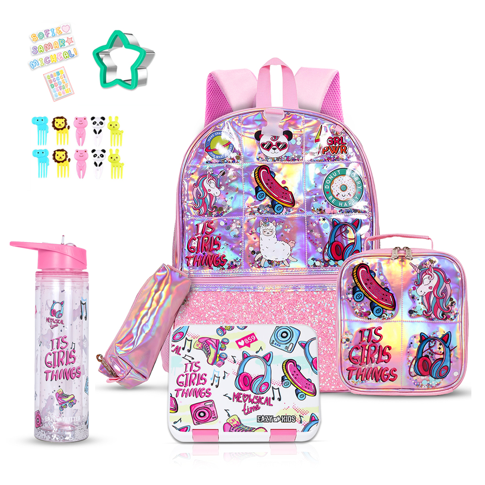 Buy Eazy Kids Girl Thing School Backpack And Accessory Set