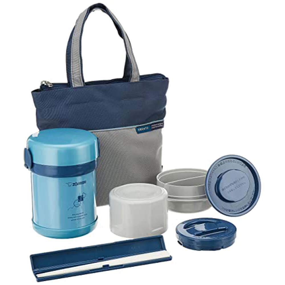 Buy Zojirushi Stainless Steel Vacuum Lunch Kit Aqua Blue 630