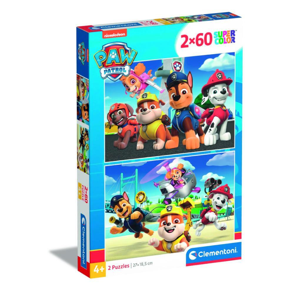 Buy Clementoni - Paw Patrol Action Puzzle - 2x60 Pcs in UAE | Mumzworld