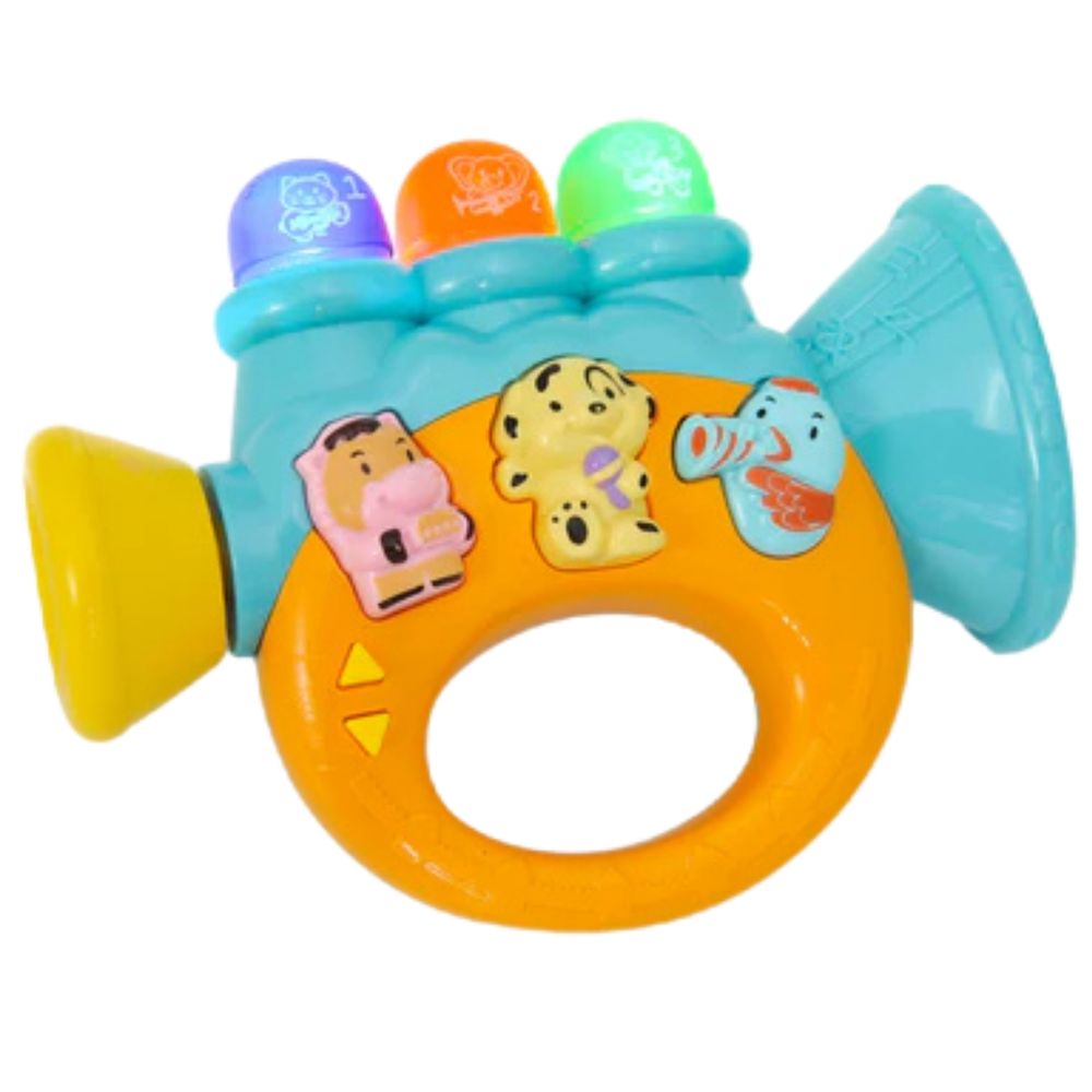 Buy Little Angel - Baby Musical Rattle Toy - Orange in UAE | Mumzworld