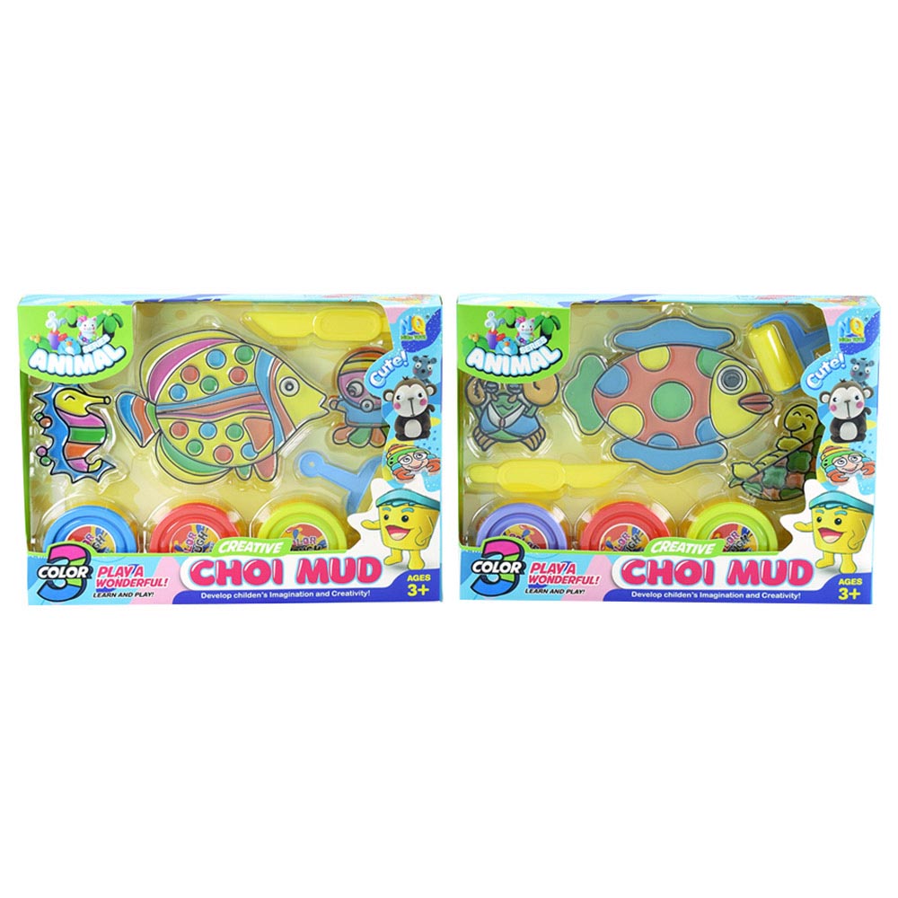 Buy Stem - 3-Color Animal Series Creative Choi Mud Clay Set
