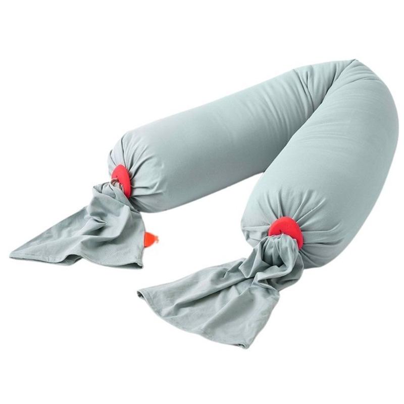 Bbhugme Pregnancy Pillow In Eucalyptus/Coral (Biofoam) Buy at Best Price from Mumzworld