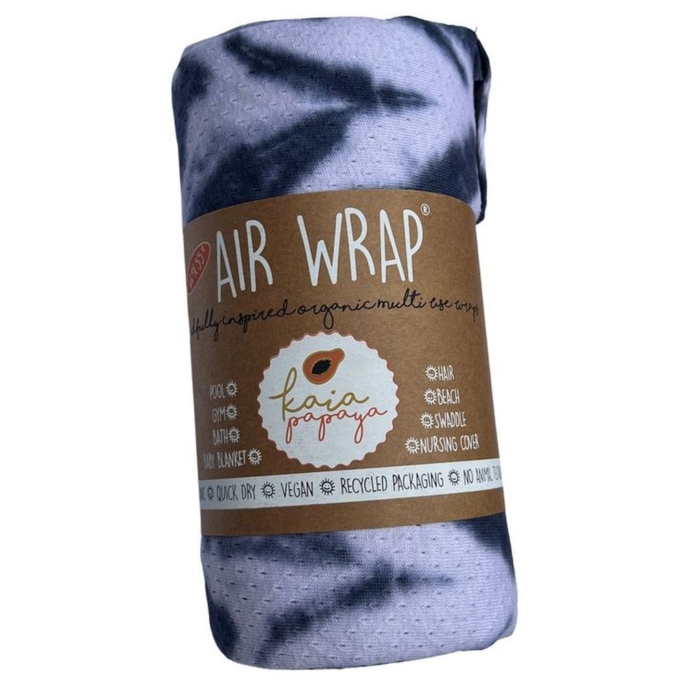 Woombie Air Wrap Organic Blanket Indigo White