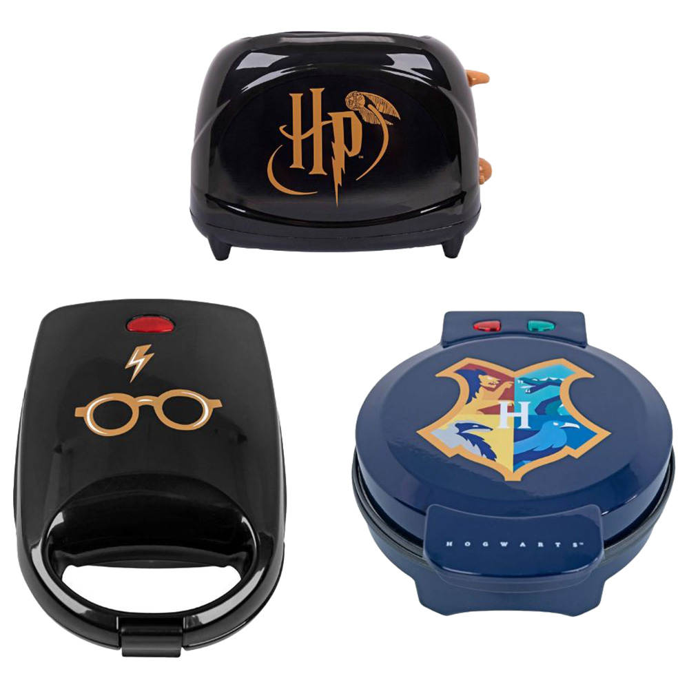 Uncanny Brands Harry Potter Toaster w/ Waffle & Sandwich Maker