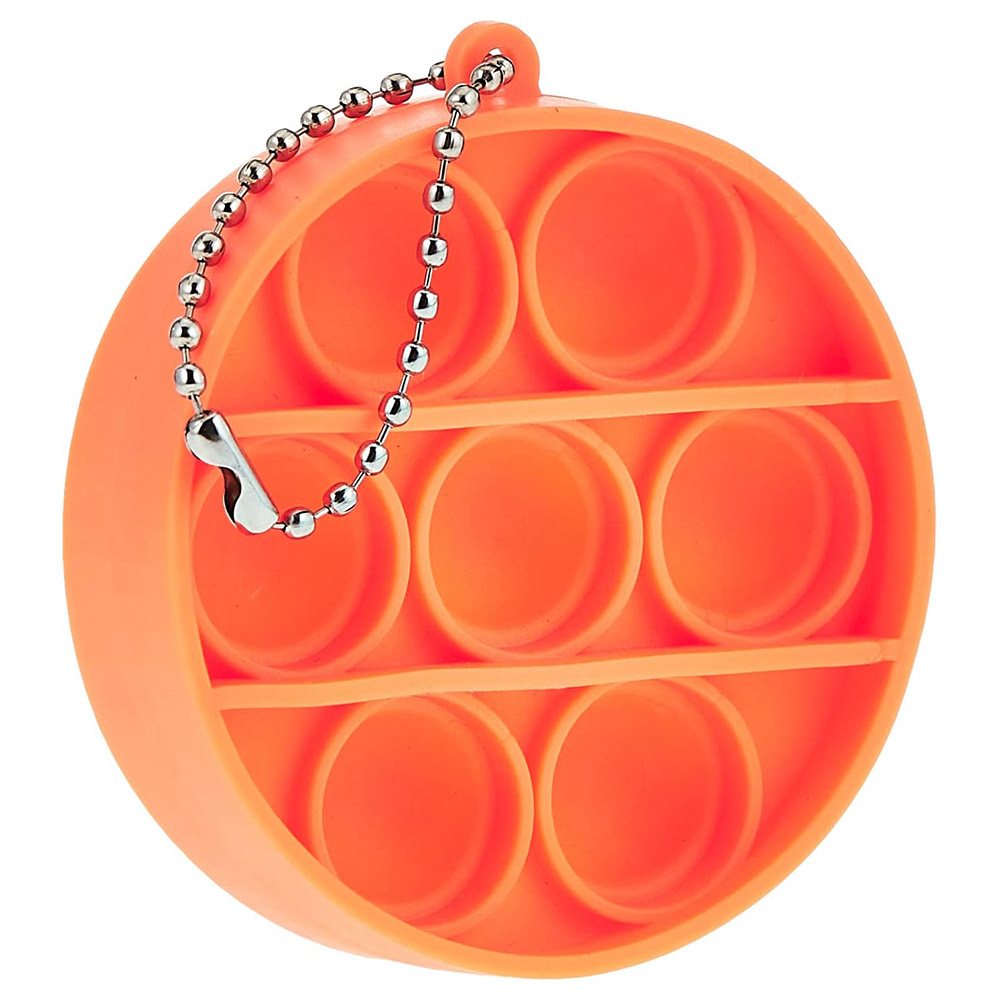 Popper Key Chain Buy Fidget Pop - Round Shaped Fidget Popper Keychain - Orange in UAE ...