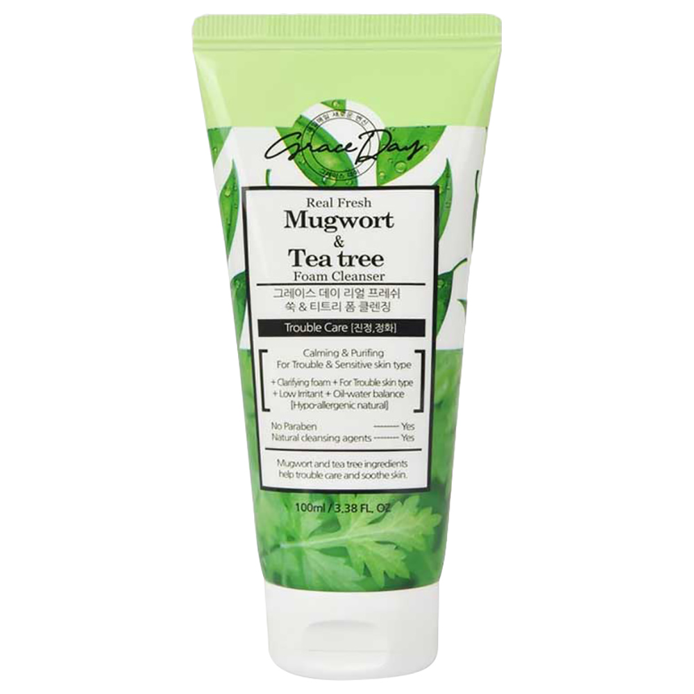 Grace Day - Real Fresh Mugwort & Tea Tree Foam Cleanser - 100ml