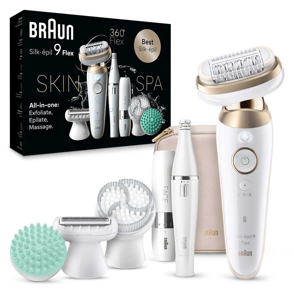 BRAUN Silk-épil 9 SkinSpa 4in1脱毛器 Braun Silk-épil 9 Flex SkinSpa Complete Hair Removal System