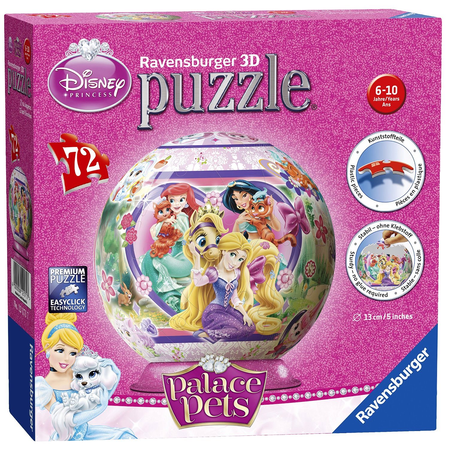 Buy Ravensburger Disney Palace Pets 3D Puzzleball (72 Pieces) in UAE ...