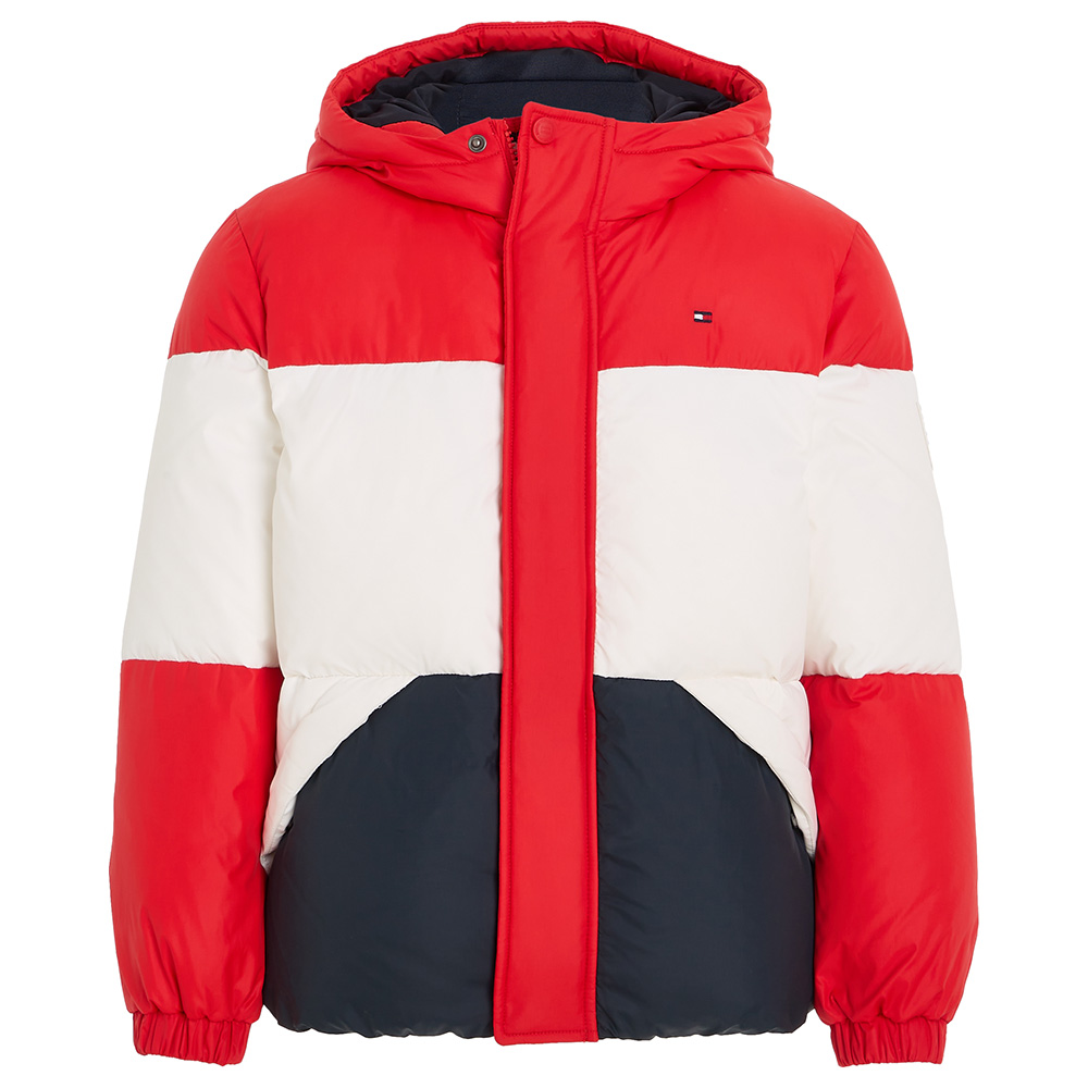 Tommy Hilfiger - Essential Colorblock Down Jacket - White