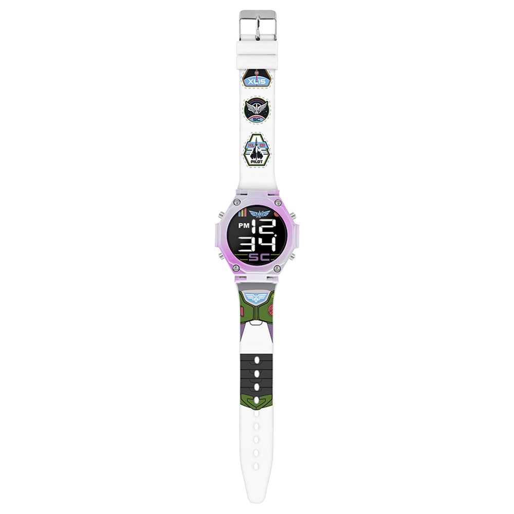 Buy Disney - Buzz Lightyear Flashing LED Watch - White in UAE | Mumzworld