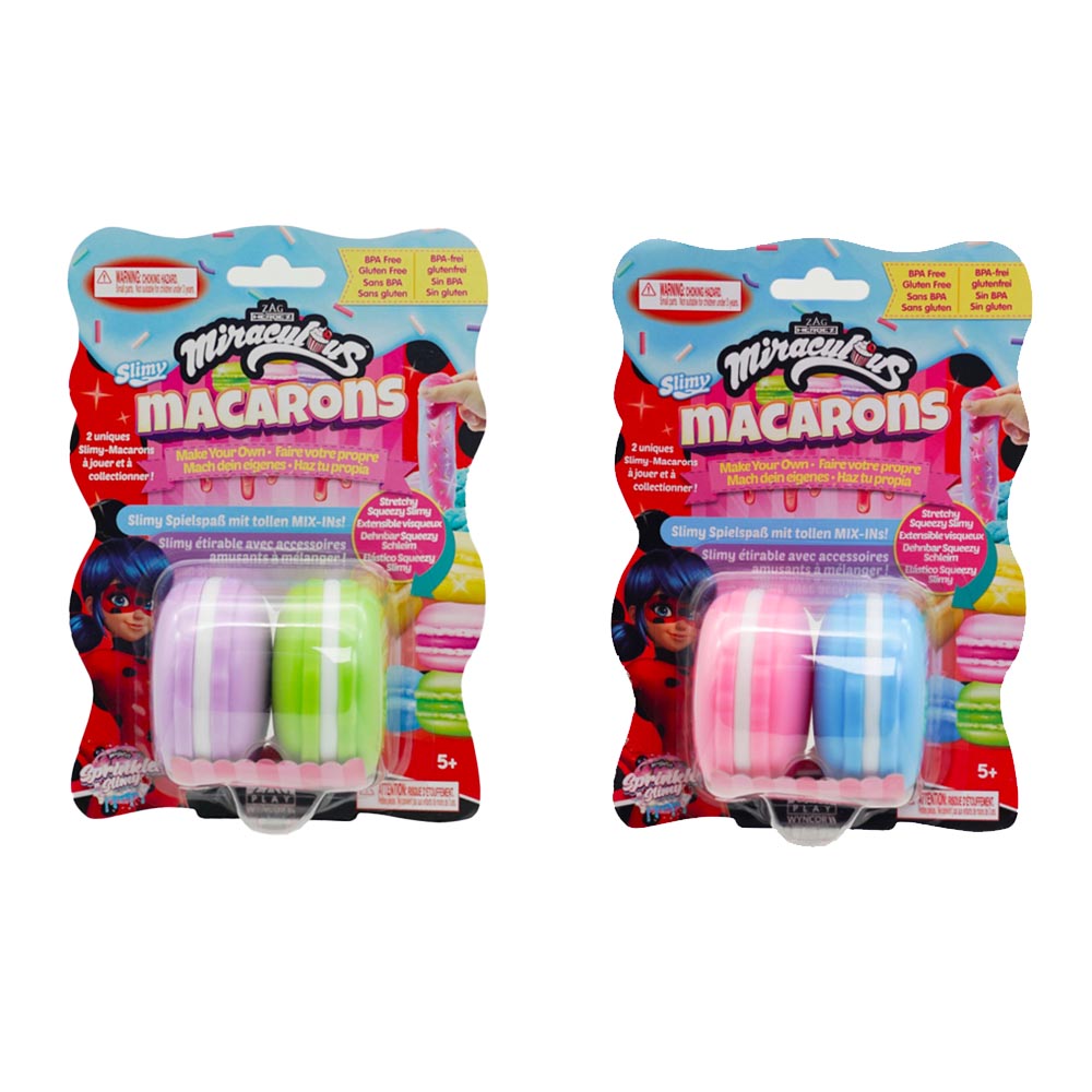Miraculous Ladybug Slime Kit – Macaron Maker Mit Schleim, Streuseln & Sahnespender, Rollenspiel Für Kinder, Kreatives Spielzeug