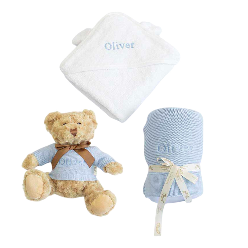 Buy The Baby Gifting Company - Welcome Little One Gift Set - Blue - 3 ...