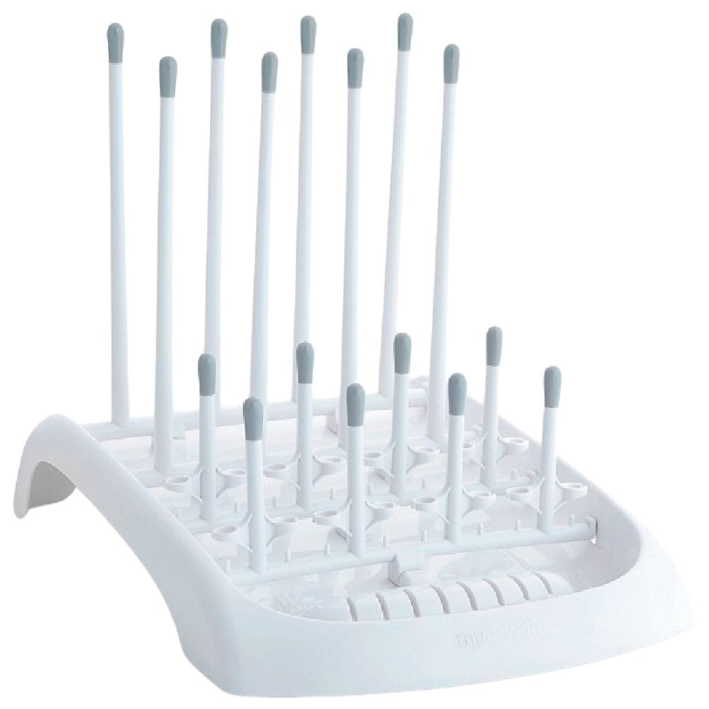 Buy Munchkin - Fold Bottle Drying Rack - White in KSA | Mumzworld