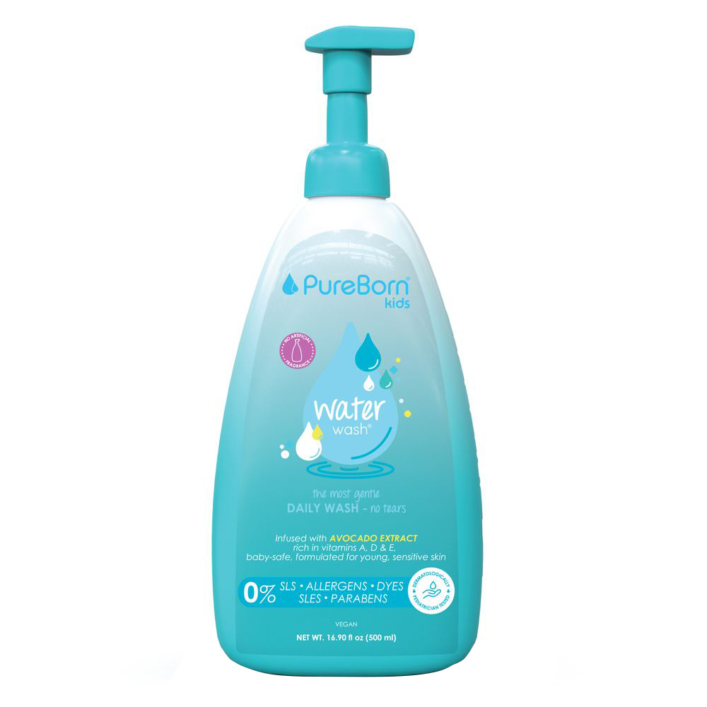 Buy PureBorn Baby Water Wash 500ml in Kuwait Mumzworld - Main Image
