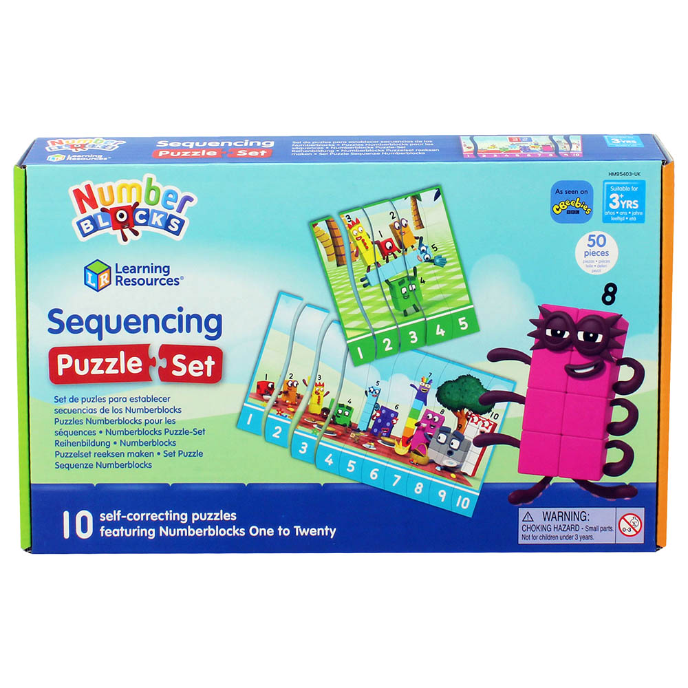 Number Blocks Cache Cache Buy Learning Resources - Numberblocks Sequencing Puzzle Set - 50pcs in ...
