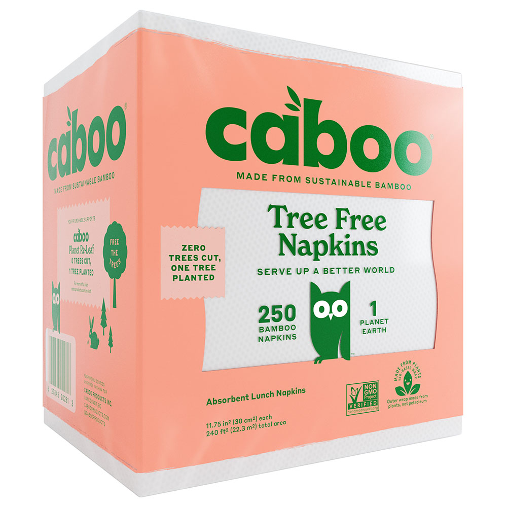 Caboo Tree Free Bamboo Paper Napkins 250pcs