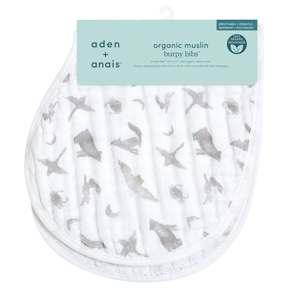 Aden + Anais Muslin Burpy Bib Pack of 2 Map The Stars