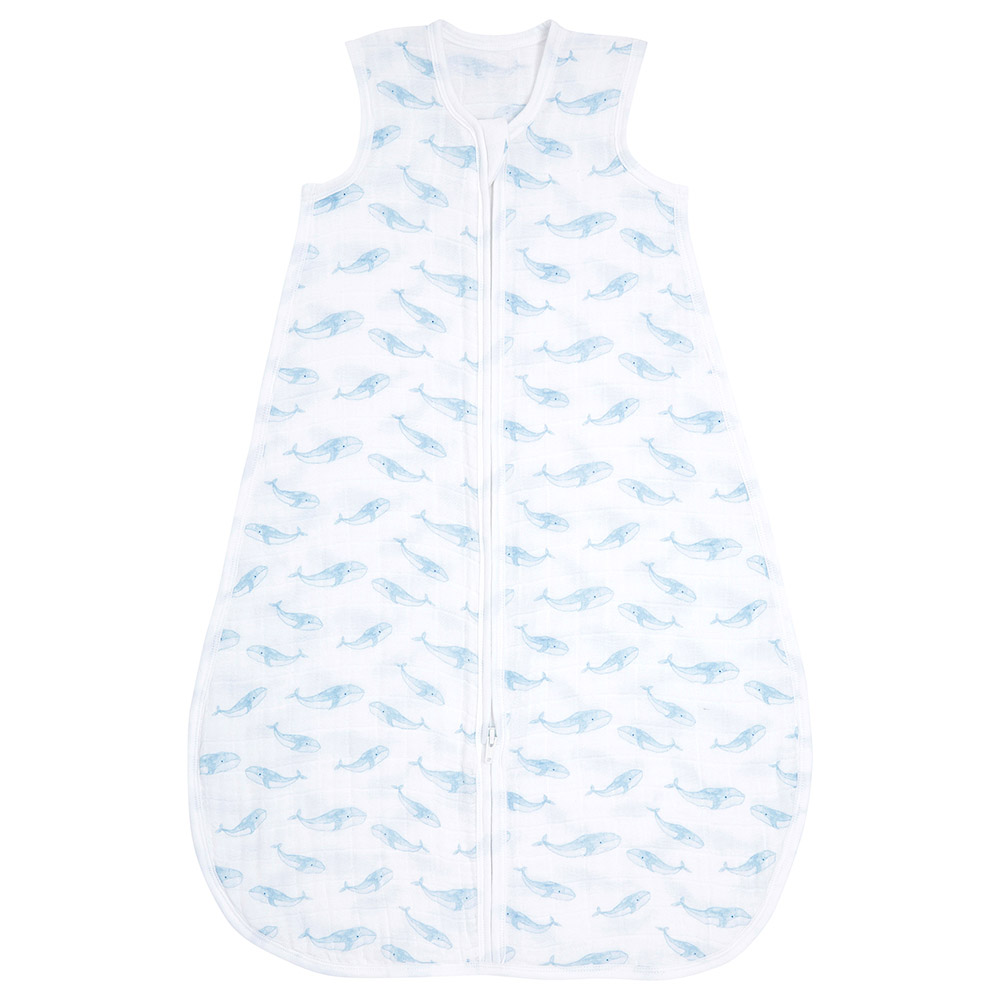Aden + Anais Cotton Muslin Light Sleeping Bag Oceanic Blue