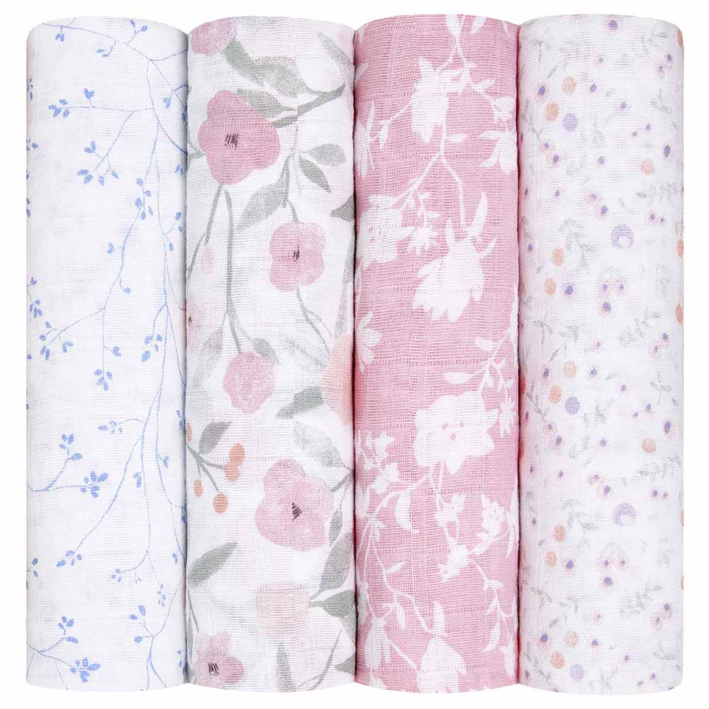 Aden Anais Cotton Muslin Large Swaddles Pack of 4 Ma Fleur