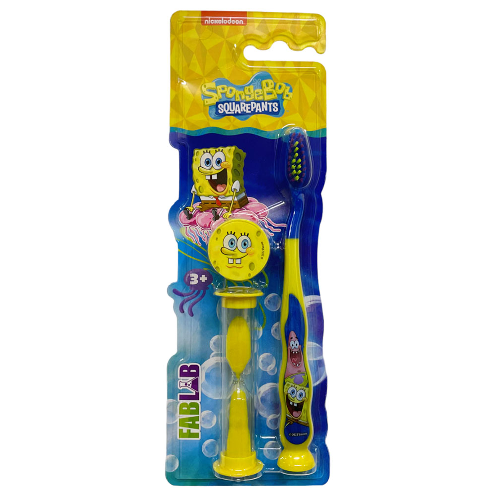 Nickelodeon Spongebob Soft Toothbrush W/ Sand Timer