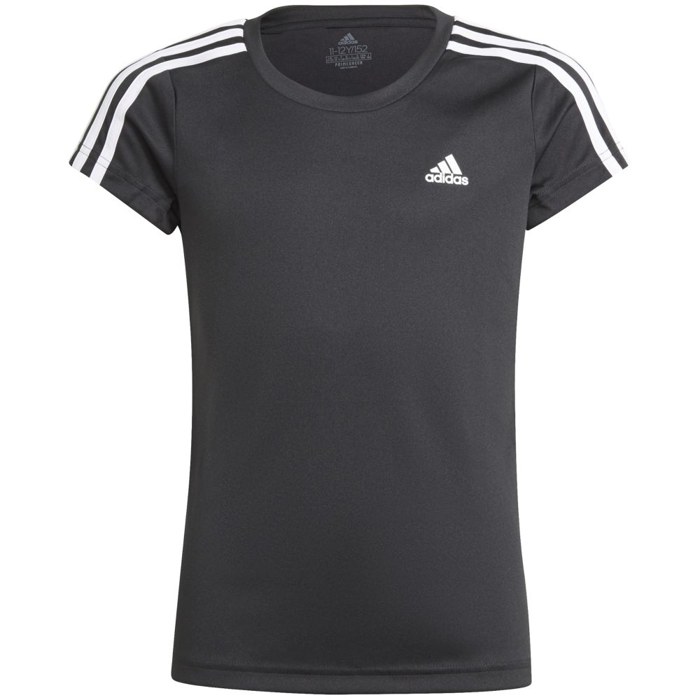 Adidas - Girls 3 Stripes T-Shirt - Black